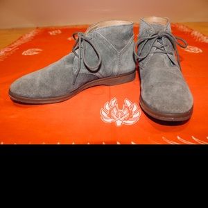 Grey Suede Ankle Boots